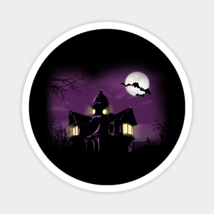 Spooky Haunted House Magnet